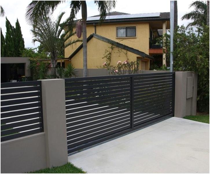 konsep desain pagar rumah minimalis mewah modern nyaman terbaru