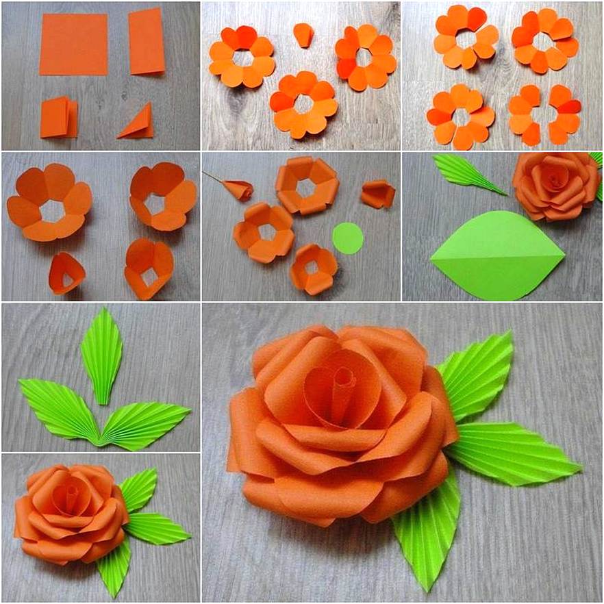Hiasan Dinding Kamar Buatan Sendiri Motif Bunga Dari Kertas Origami