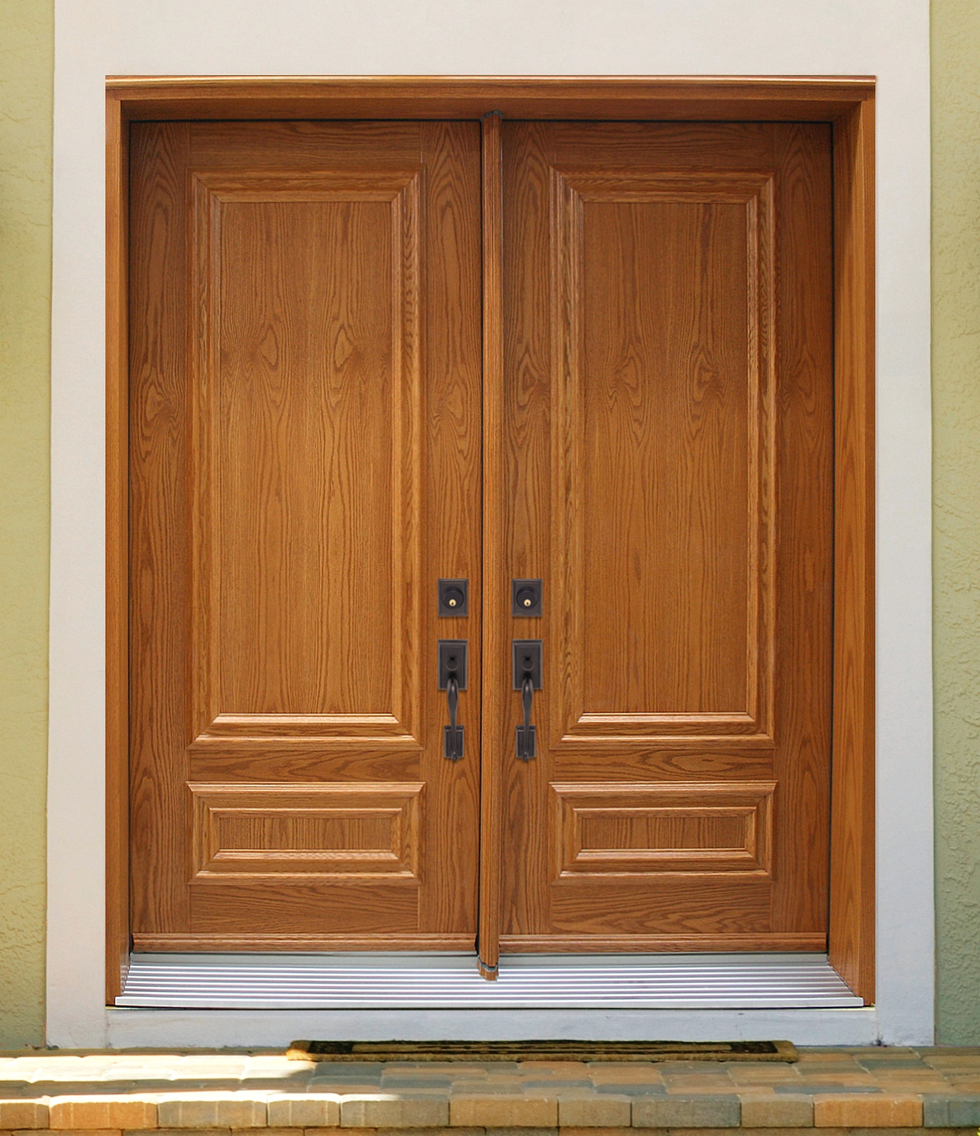 Model Pintu Utama Rumah Minimalis 2 Pintu Elegan Dari Kayu