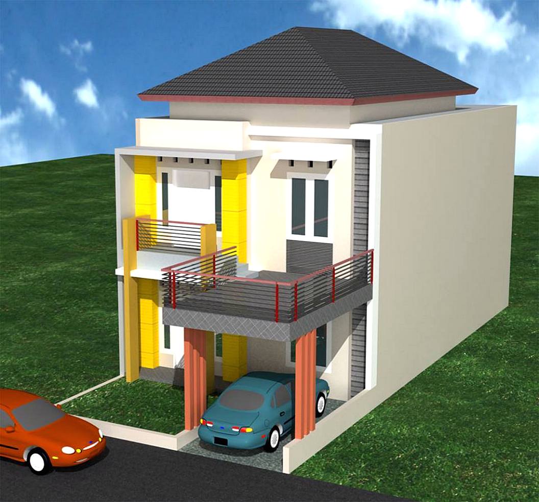 65 Desain Rumah  Minimalis  2  Lantai  Dan Biayanya Desain 