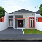 Desain Rumah Minimalis Type 36 Tampak Depan 1 Lantai Dengan Teras Batu Alam