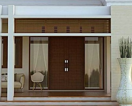 21 Model Pintu Utama Rumah  Minimalis 2 Pintu 2019 Dekor 