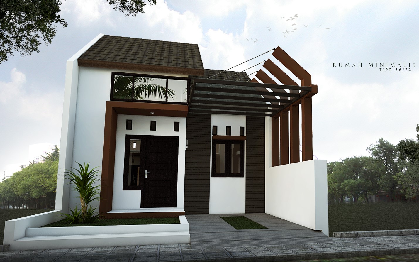 21 Model Rumah Sederhana Tapi Kelihatan Mewah Terbaru 2022 | dekorrumah.net