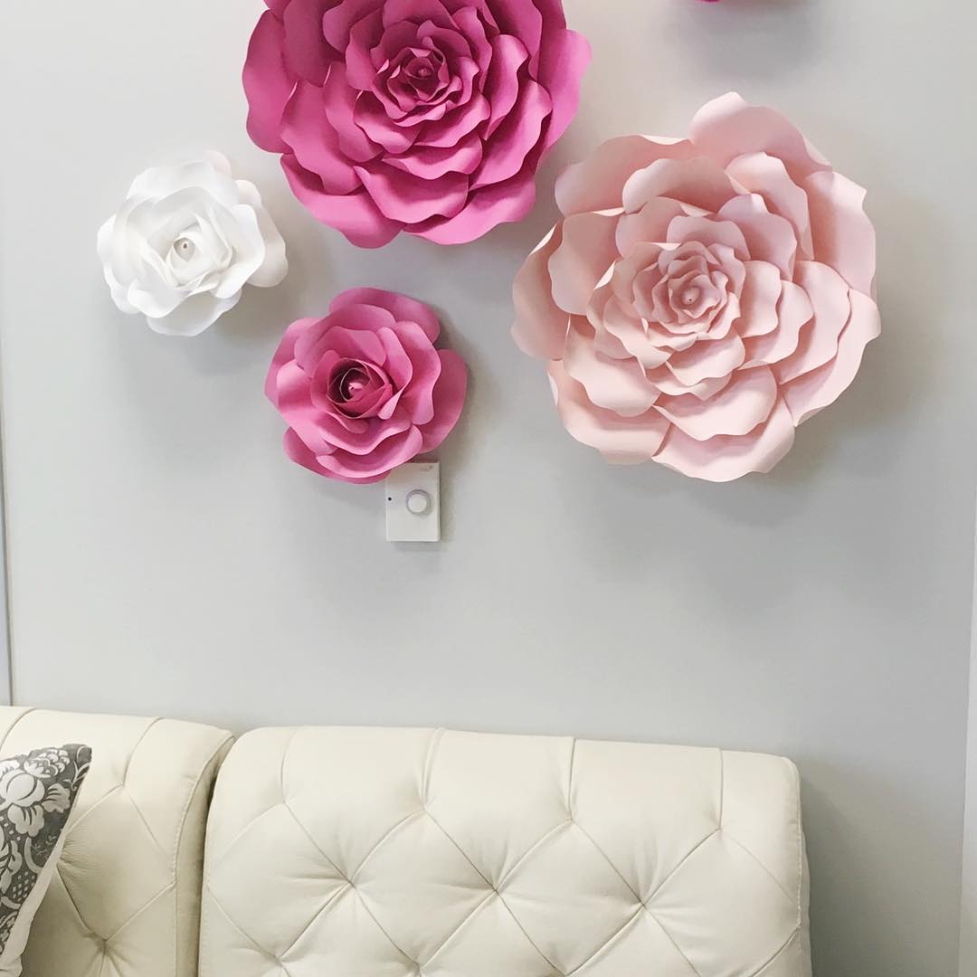 DIY Cara Membuat Bunga Dari Kertas Untuk Hiasan Dinding + Video | Dekor