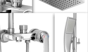 Harga AER Mixer Bathub Shower Set (Wall+Hand Shower+Bathub) Panas Dingin, Kran Air, Keran MBS 1