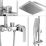 Harga AER Mixer Bathub Shower Set (Wall+Hand Shower+Bathub) Panas Dingin, Kran Air, Keran MBS 1
