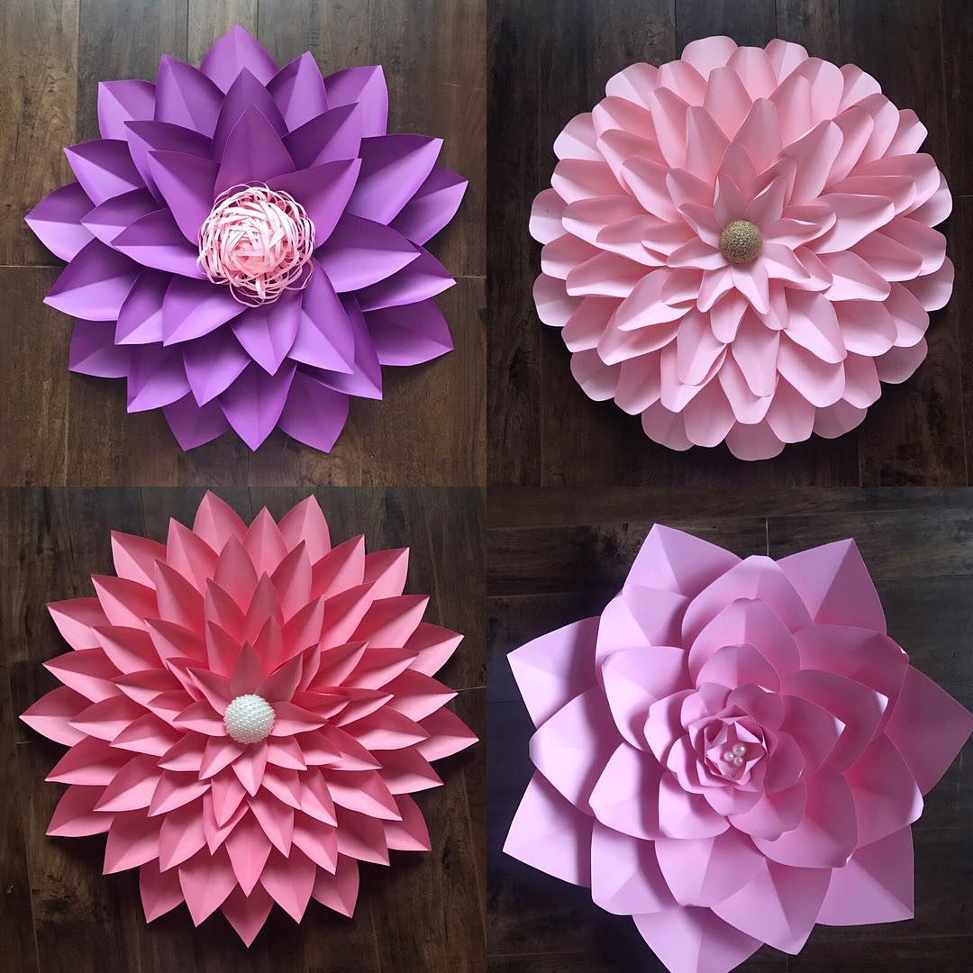 DIY Cara  Membuat  Bunga  Dari  Kertas  Untuk Hiasan Dinding 