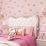 Wallpaper Dinding Kamar Tidur Motif Bunga Bunga Warna Pink Shabby Chic