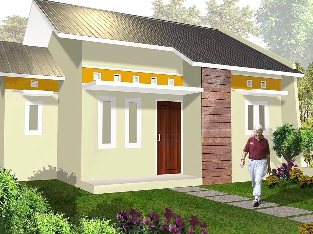 Gambar Rumah  Sederhana Warna  Ungu kombinasi warna  cat  